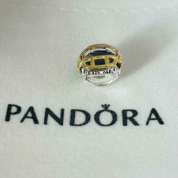 Pandora NFL Pittsburgh Steelers Football Helmet Charm Pendant - Picture 2 of 4